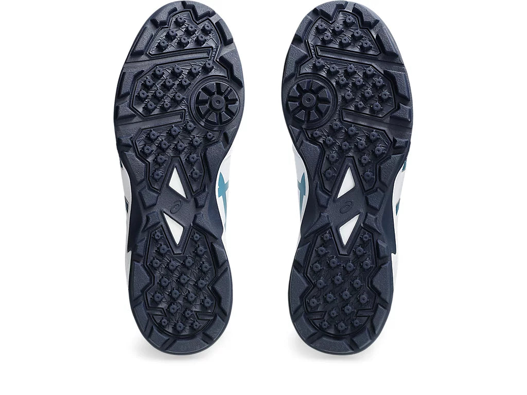 Asics Gel Peake 2 Men's Cricket Shoes | White/Atlantis Blue