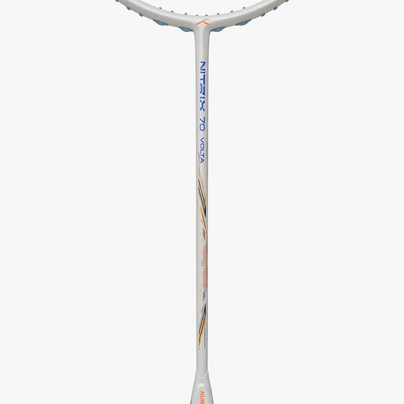 Hundred Nitrix 70 Volta Badminton Racket (Unstrung) | White/Copper 3U
