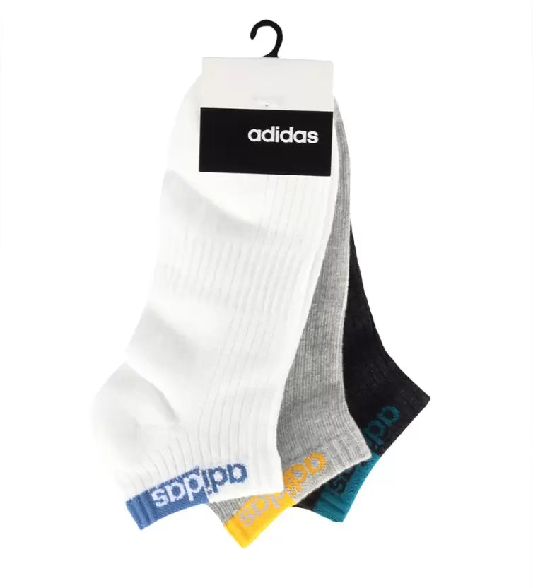 Adidas Heel And Toe Terry Low Cut Socks White/Light Grey Mel/Anthra