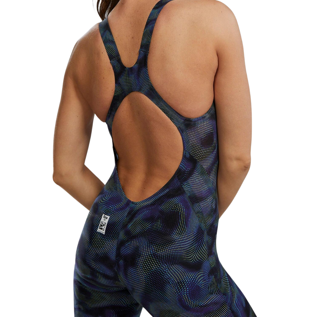 TYR Women's Avictor 2.0 Exolon Openback Swimsuit | Lime Navy