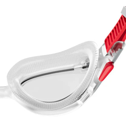 Speedo Biofuse 2.0 Clear Lens Swim Goggles |Tint/Red