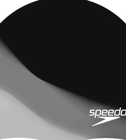 Speedo Chlorine Resistant Silicone Swim Cap For Adults | Black
