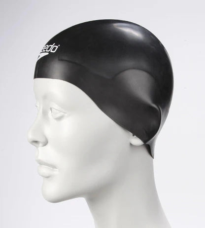 Speedo Aqua V Drag Reducing Racing Swim Cap | Black
