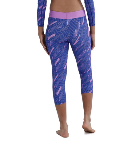 Speedo Girl's Endurance 10 Hyperboom Printed Capri | Sweet Purple/True Cobalt