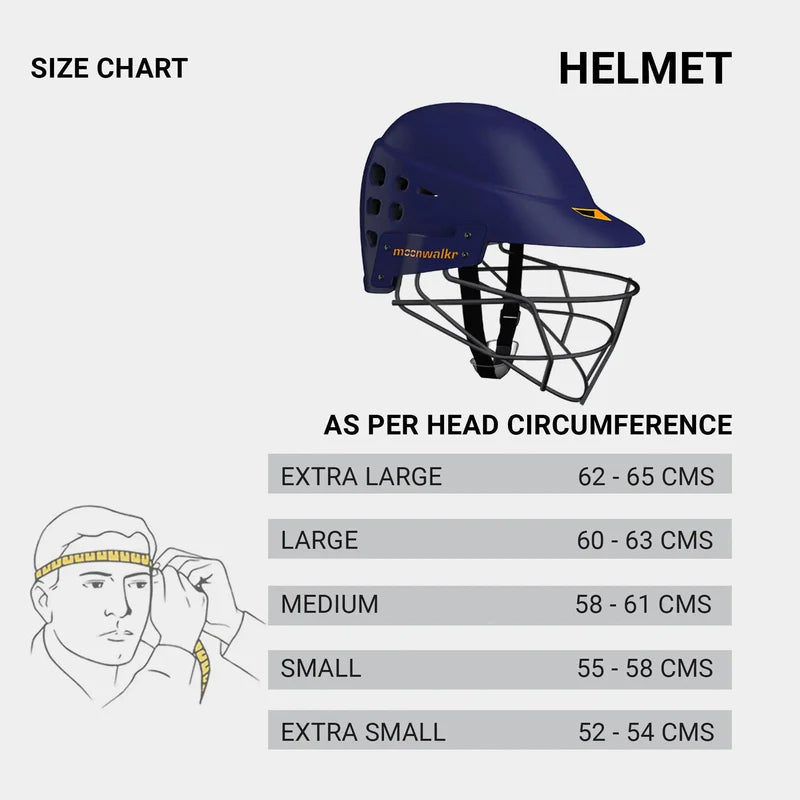Moonwalkr Mind 2.0 Cricket Helmet | Blue