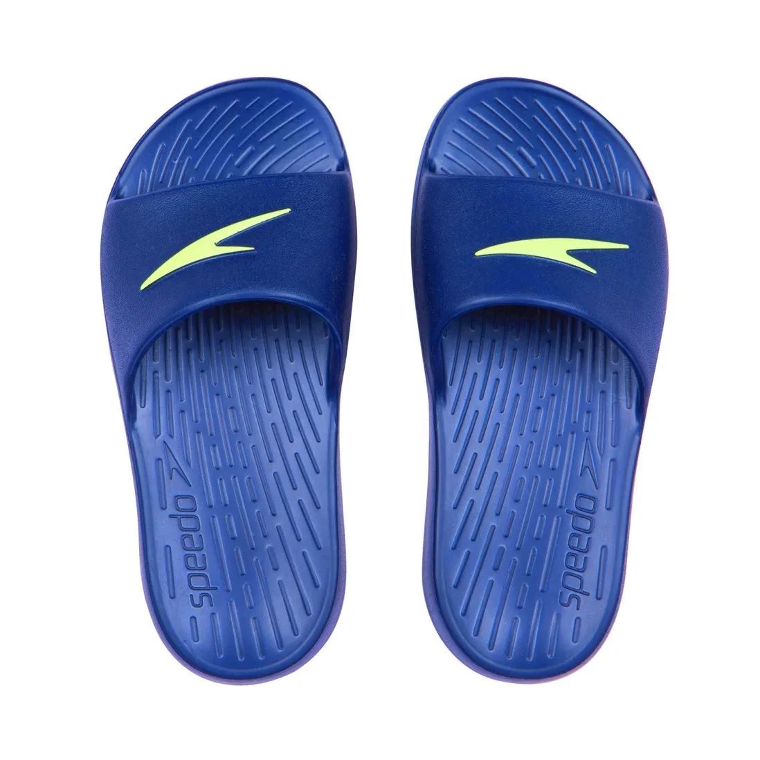 Speedo Single Colour Slide Ju-Navy/Bright Zest