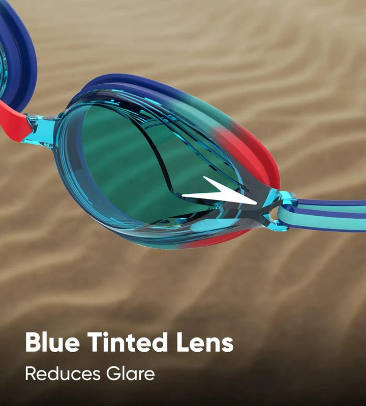 Speedo Vengeancs Tint Lens Swim Goggles | Blue/Red