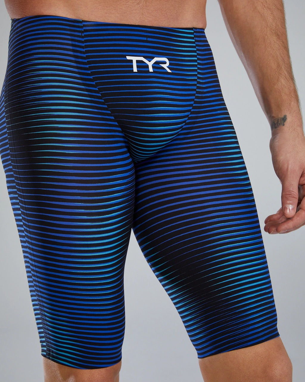TYR Men's Avictor 2.0 Luminis High Waist Jammer | Blue