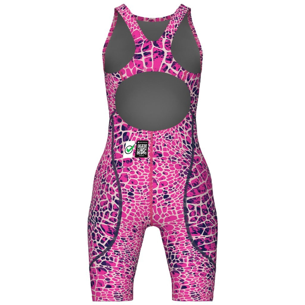 Arena Girl's Powerskin ST Next Limited Edition Openback Junior | Snake Pink