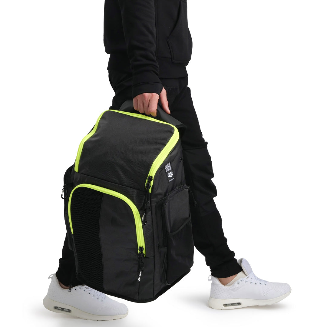 Arena Spiky III Backpack | Dark Smoke Neon Yellow