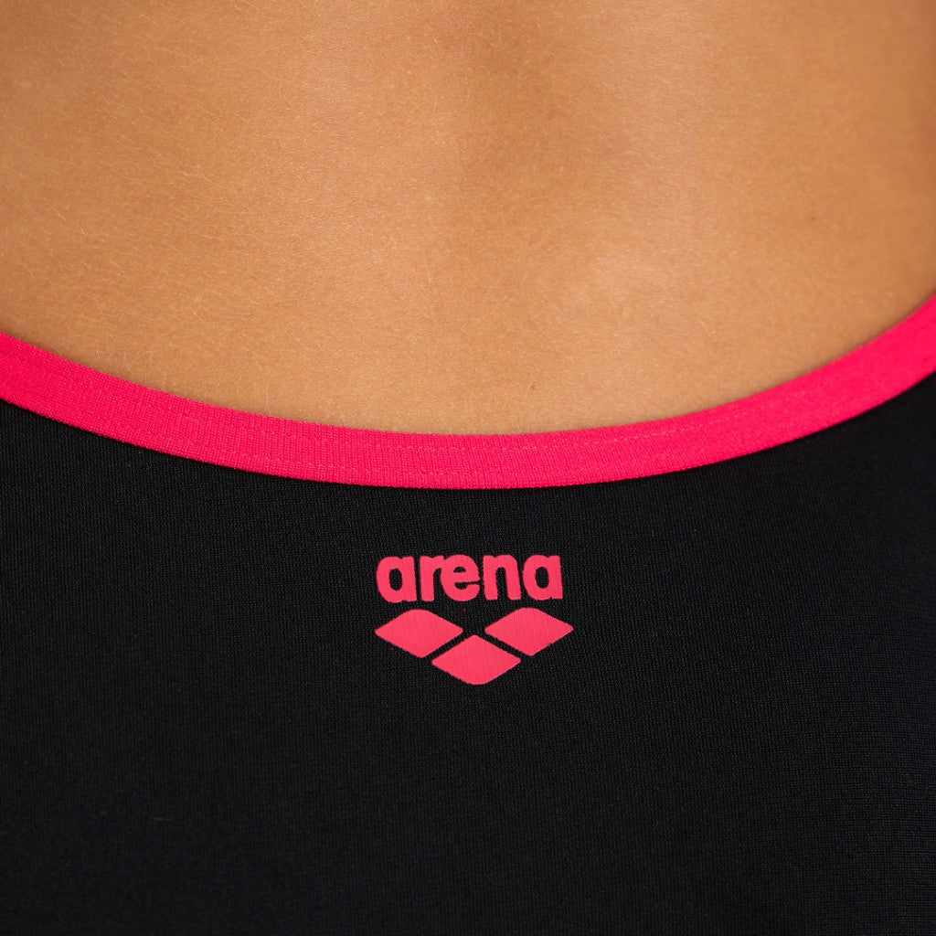 Arena Cats Girl's Swimsuit | Super Fly Back | Black- Freak Rose