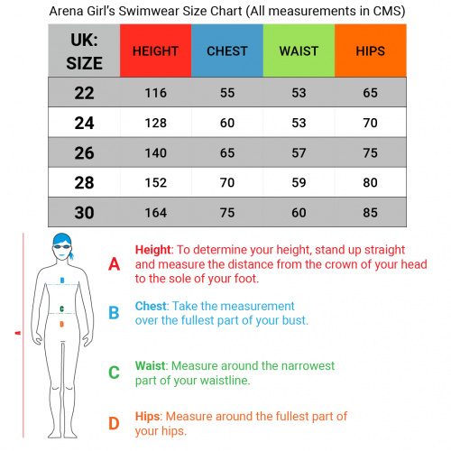 Arena Girl's Solid Swimsuit | Light Drop | Black-Black