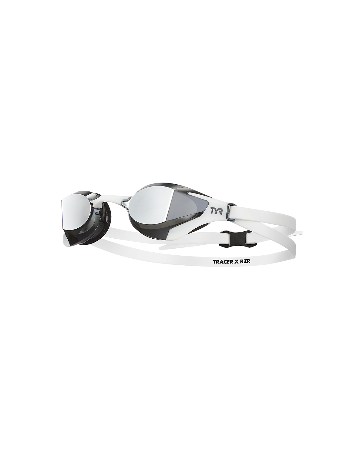 TYR Tracer-X RZR Racing Mirrored Goggles | Silver White