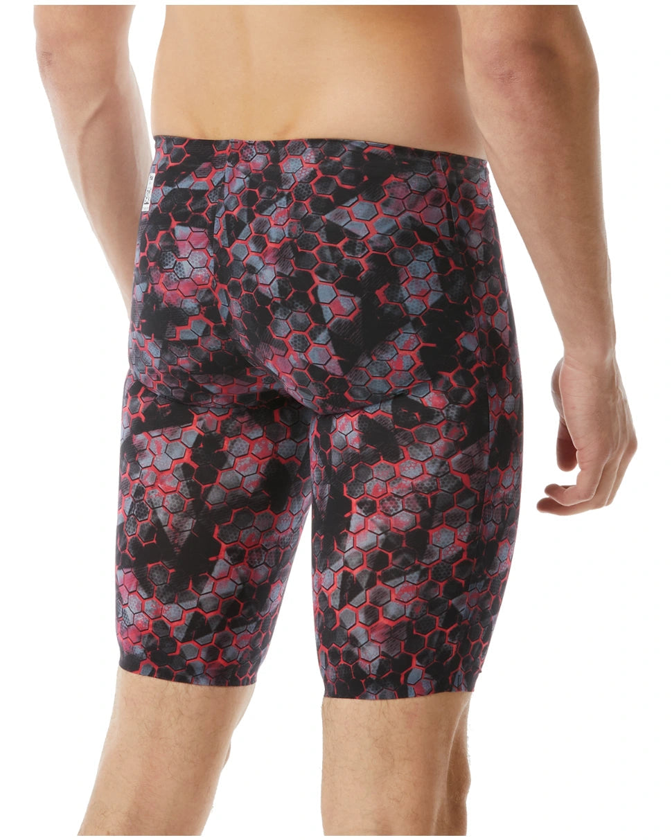 TYR Men's Avictor Supernova Jammer - Red Grey