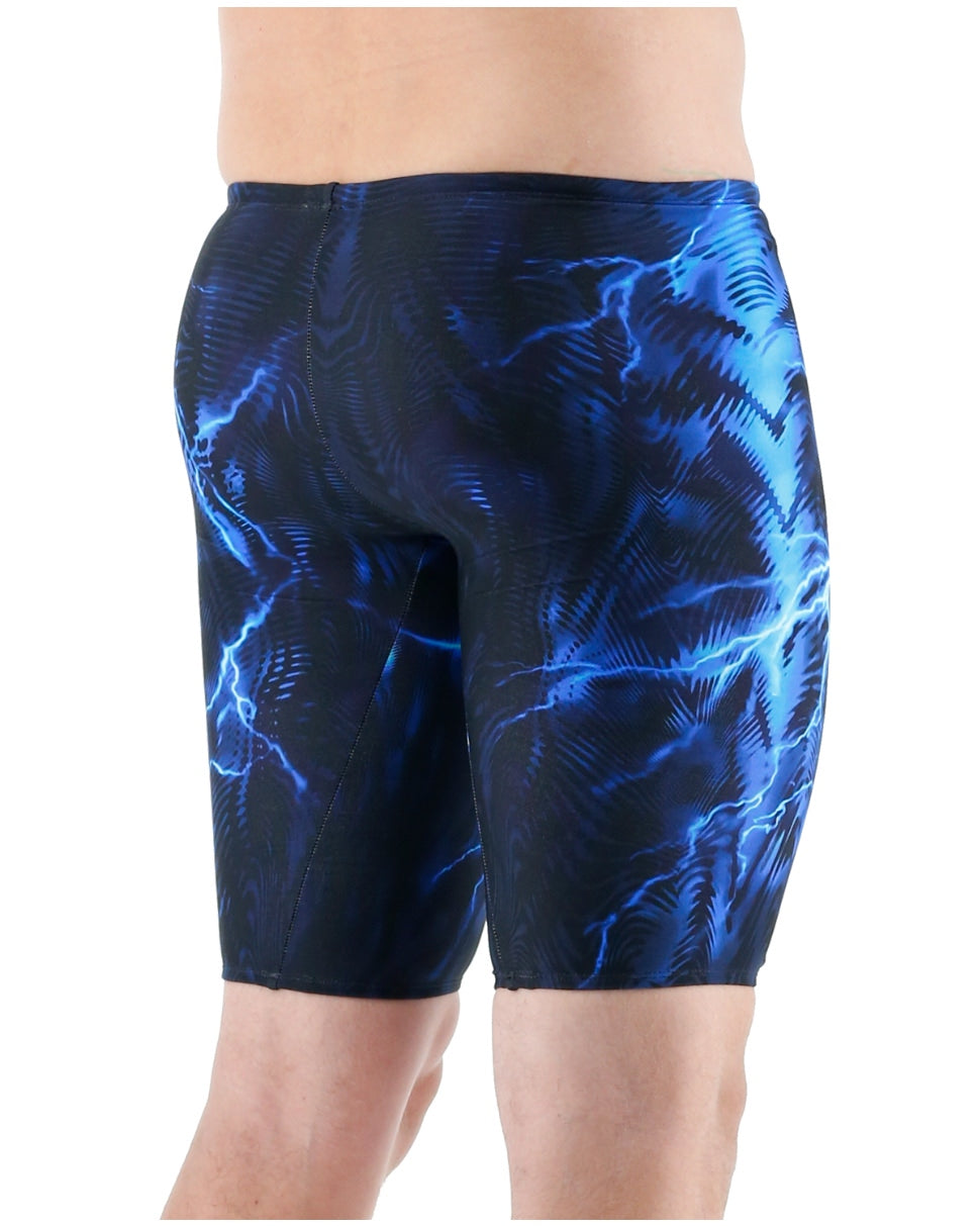 TYR Men’S Venzo Phantom Oblivion Jammer Swimsuit : Blue