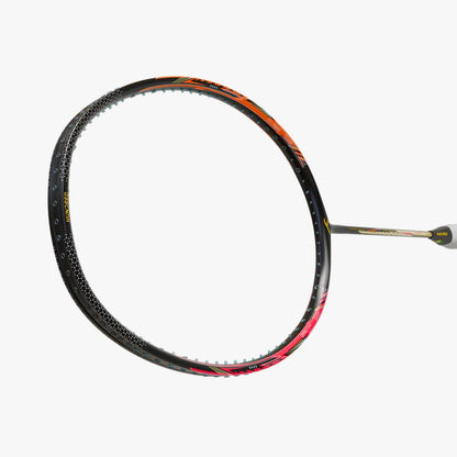 Hundred Flareon 700 Badminton Racket (Unstrung) | Black/Orange/Pink 3U