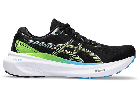 Asics Gel Kayano 30 Men's Running Shoe | Black/Electric Lime
