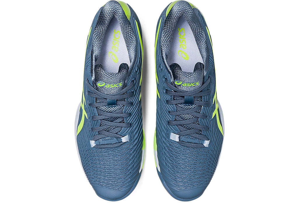 Asics Solution Speed FF 2 Tennis Shoe - Steel Blue/Hazard Green