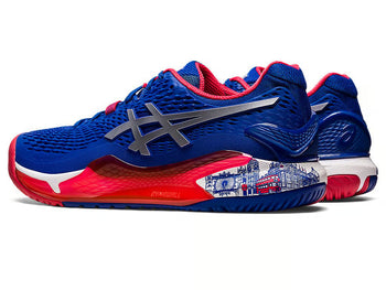 Asics Gel Resolution 9 Limited Edition Tennis Shoe | Asics Blue/Pure Silver