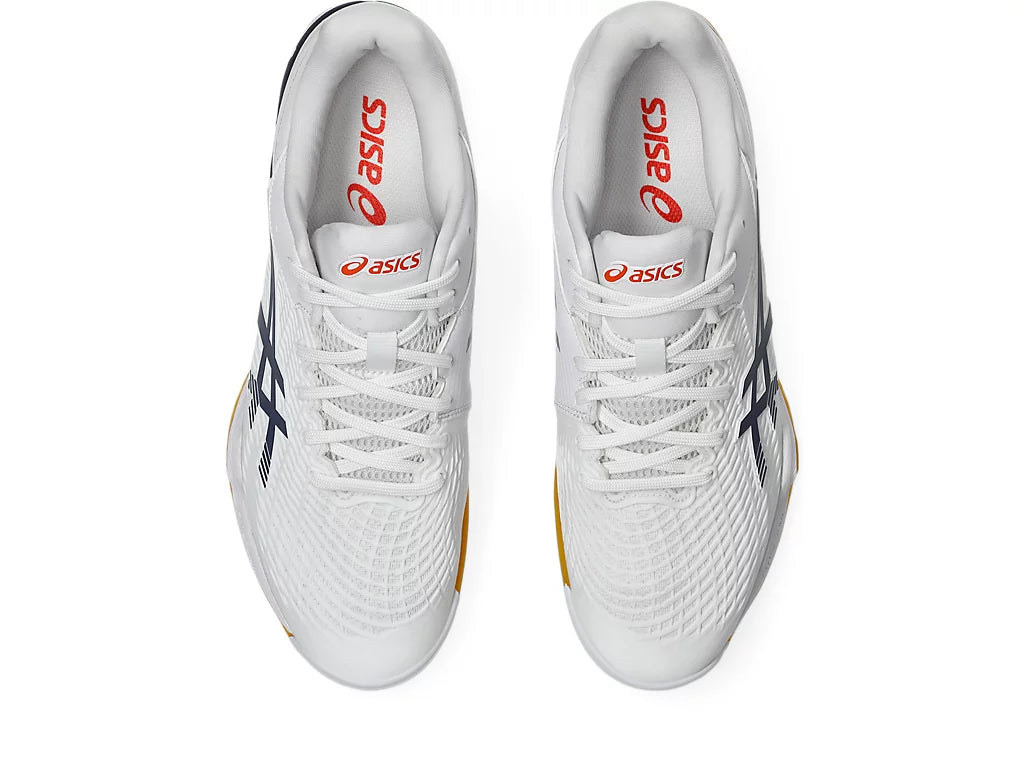 Asics Court Control FF 3 Badminton Shoe | White/Indigo Fog