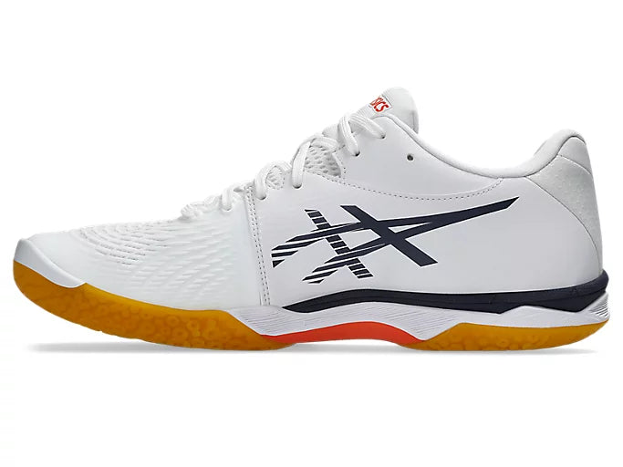 Asics Court Control FF 3 Badminton Shoe | White/Indigo Fog