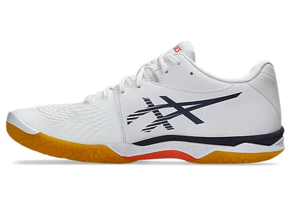 Asics Court Control FF 3 Badminton Shoe | White/Indigo Fog