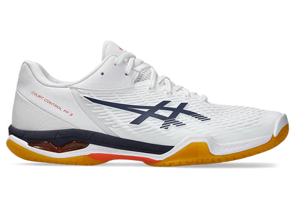 Asics Court Control FF 3 Badminton Shoe | White/Indigo Fog