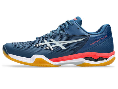 Asics Court Control FF 3 Badminton Shoe | Mako Blue/Piedmont Grey