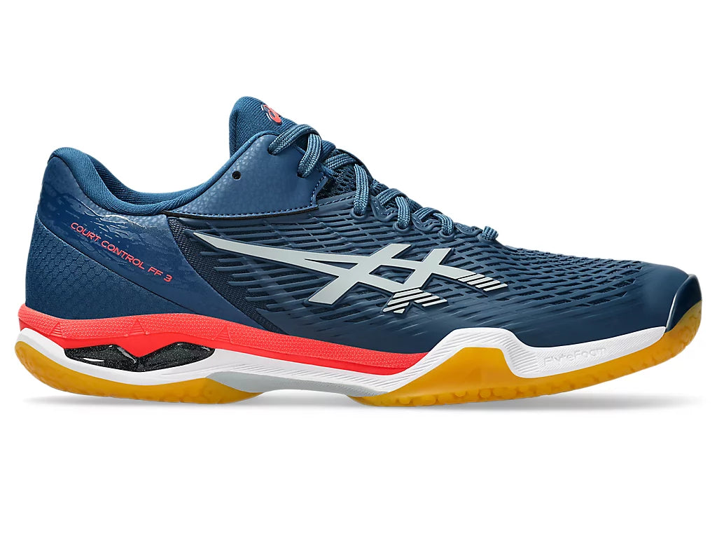 Asics Court Control FF 3 Badminton Shoe | Mako Blue/Piedmont Grey