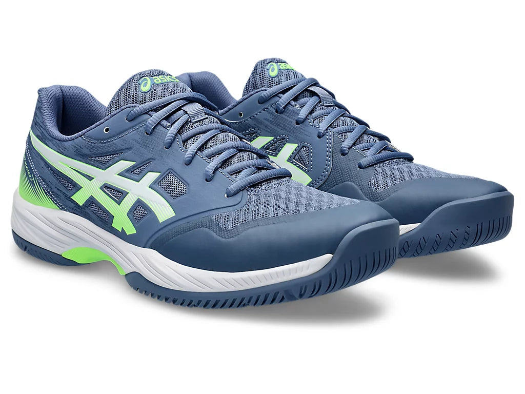 Asics Gel Court Hunter 3 Badminton Shoes Denim Blue Lime Burst