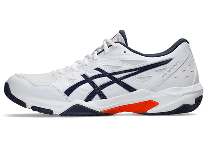 Asics Gel Rocket 11 Badminton Shoe | White/Indigo Fog