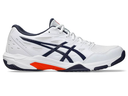 Asics Gel Rocket 11 Badminton Shoe | White/Indigo Fog