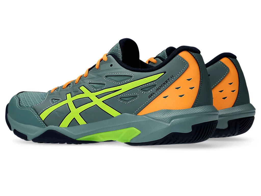 Asics Gel Rocket 11 Badminton Shoe Celadon Safety Yellow Achivr