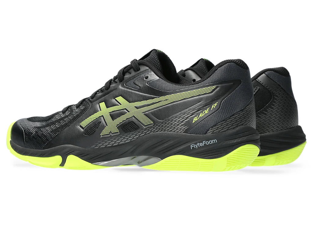 Asics Blade FF Badminton Shoes Black Safety Yellow Achivr