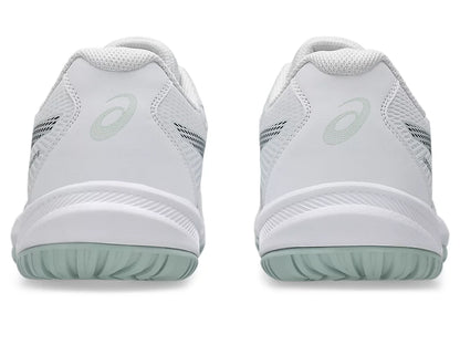 Asics Upcourt 6 Badminton Shoes | White/Tranquil Teal