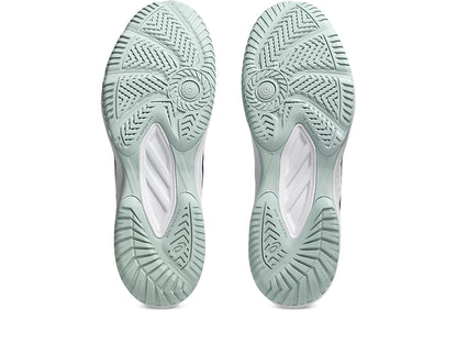 Asics Upcourt 6 Badminton Shoes | White/Tranquil Teal