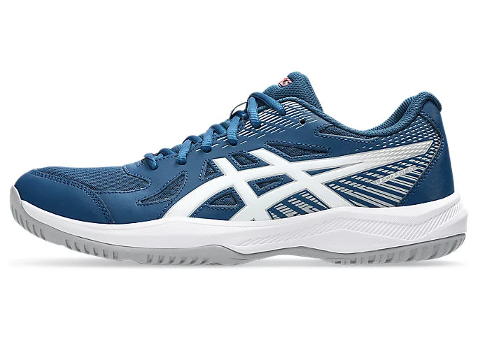 Asics Upcourt 6 Badminton Shoes | Mako Blue/White