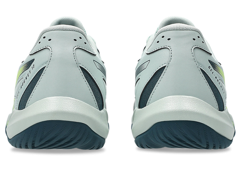 Asics Gel Rocket 12 Badminton Shoe | Lichen Rock/Tranquil Teal