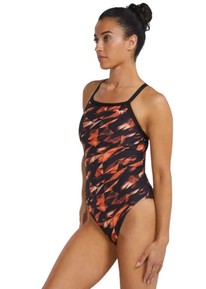 TYR Women's Triadic Durafast Elite Diamondfit Swimsuit | Orange