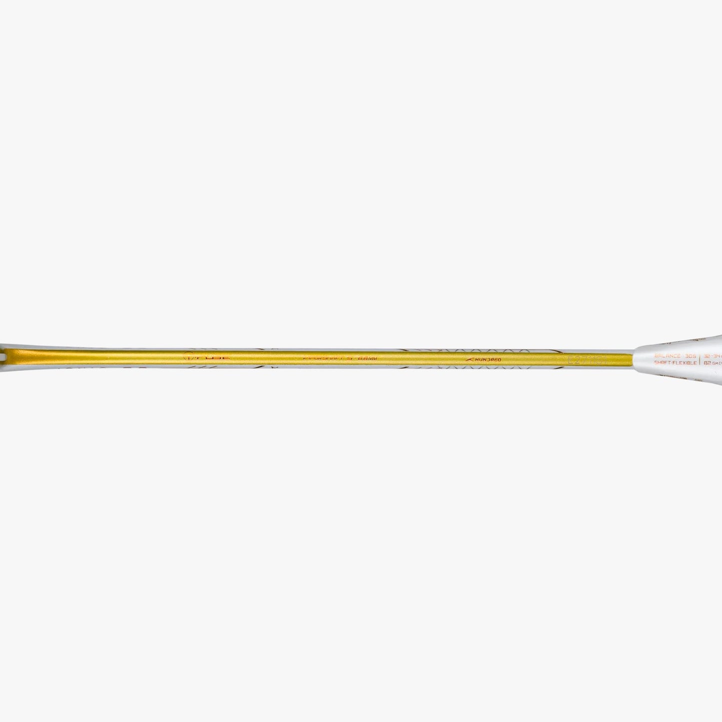 Hundred Ioniq 80 Limited Edition Badminton Racket (Unstrung) | White/Gold