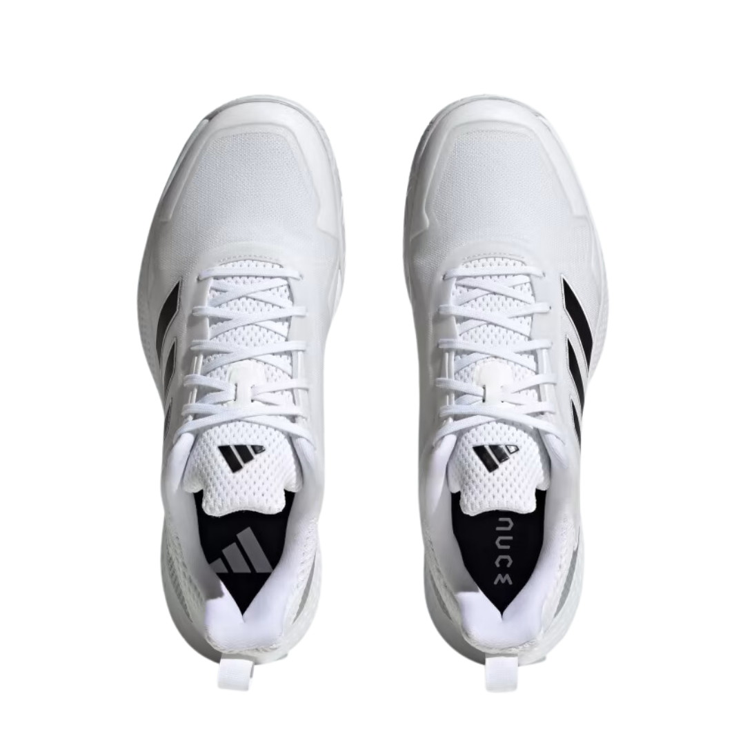 Adidas Defiant Speed Tennis Shoe - Cloud White/Core Black/Matte Silver