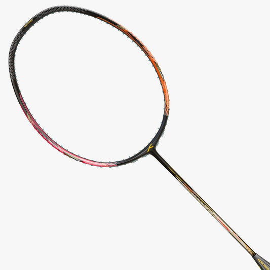 Hundred Flareon 700 Badminton Racket (Unstrung) | Black/Orange/Pink 3U