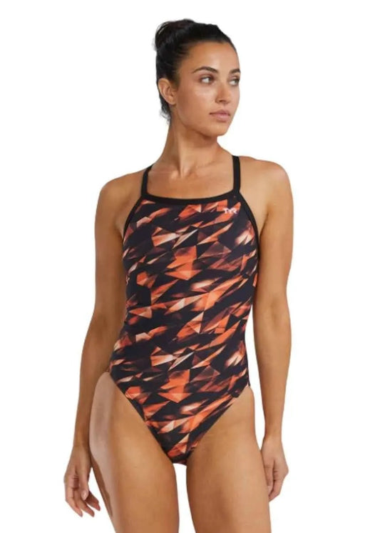 TYR Women's Triadic Durafast Elite Diamondfit Swimsuit | Orange