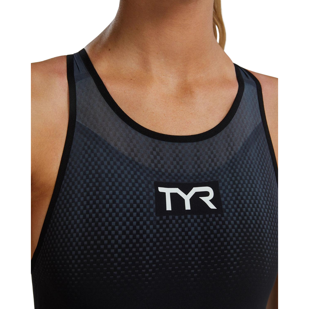 TYR Venzo Influx Women's Openback Swimsuit - Black