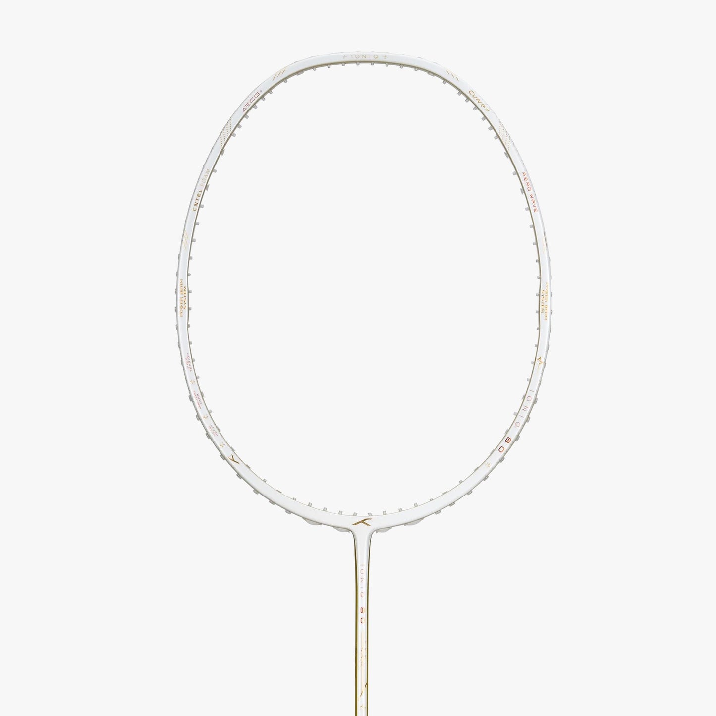 Hundred Ioniq 80 Limited Edition Badminton Racket (Unstrung) | White/Gold