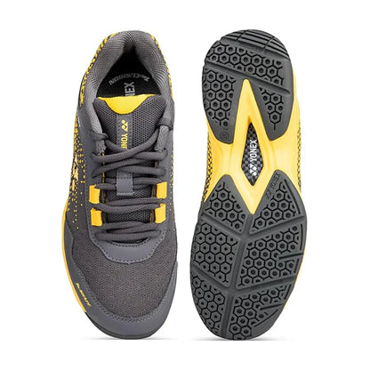 Yonex Velo 100-i Men's Badminton Shoe | Steel Gray/Honey Mustard