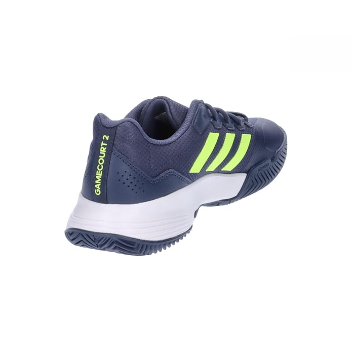 Adidas Game Court 2.0 Men's Tennis Shoe |Shadow Navy/Lucid Lemon/Cloud White
