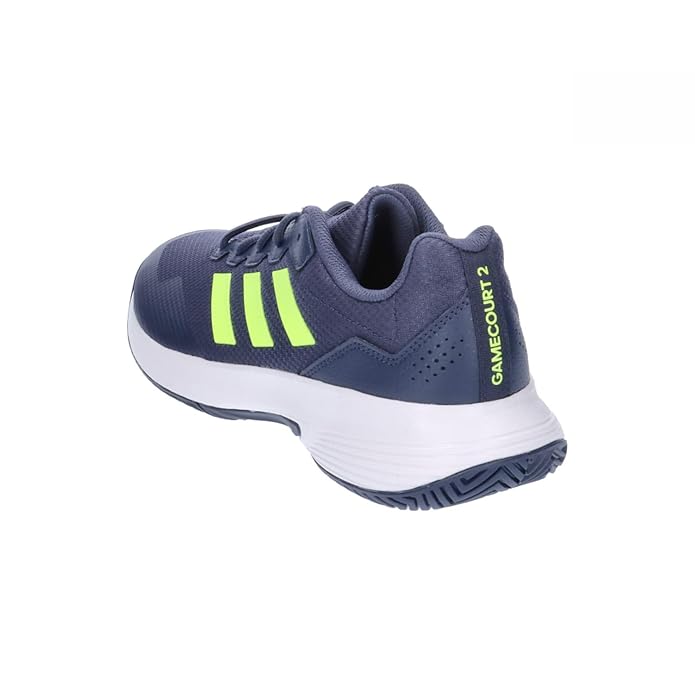 Adidas Game Court 2.0 Men's Tennis Shoe |Shadow Navy/Lucid Lemon/Cloud White