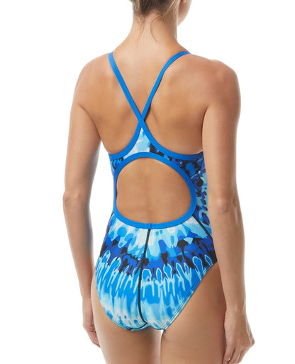 TYR Women's Bohemian Durafast Elite  Diamondfit Swimsuit | Blue