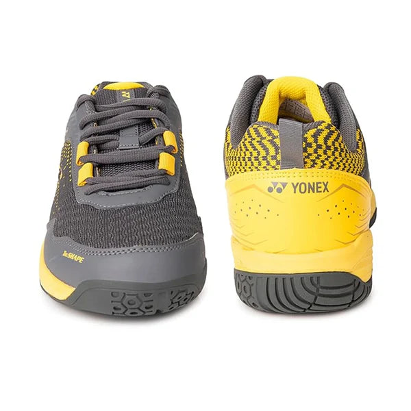 Yonex Velo 100-i Men's Badminton Shoe | Steel Gray/Honey Mustard